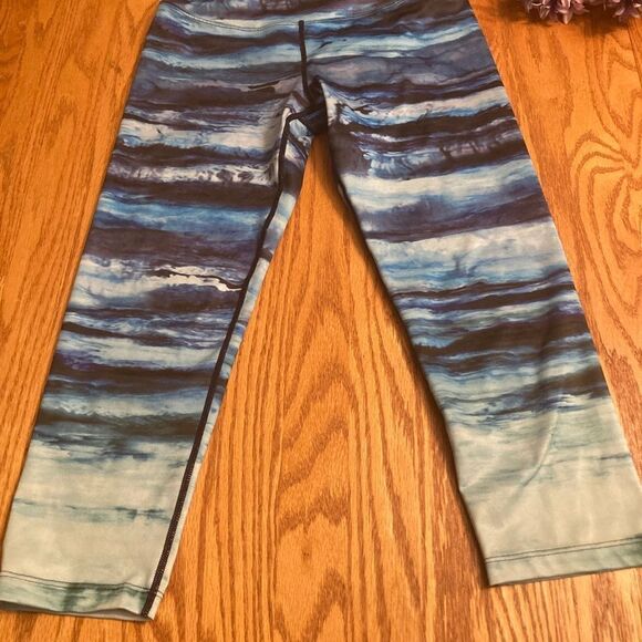 Prana Striped Exercise Leggings - Picture 1 of 8